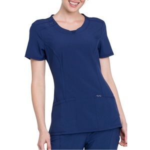 Infinity by Cherokee Navy Scrub Top